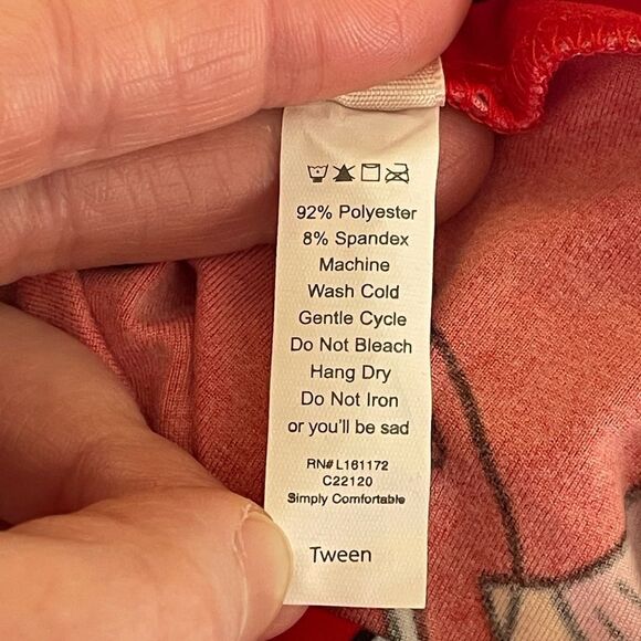 LuLaRoe Tween Leggings • Juniors 8-16, Adults 00-0 • Valentine’s Puns • Red •NWT - Picture 13 of 15